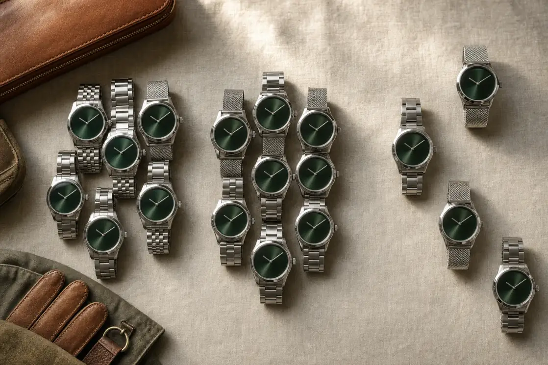 Orient e Seiko respondem por 519 dos 828 verdes disponíveis.