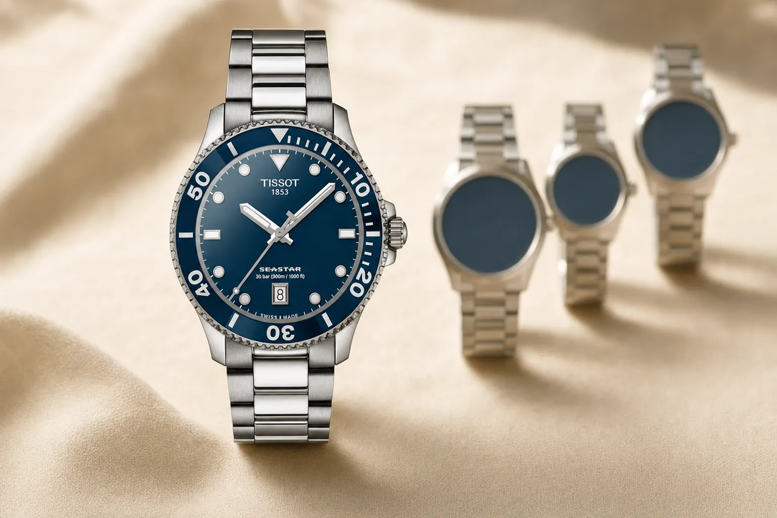 Da Casio à TAG Heuer, a mediana de um 40 mm multiplica por cinquenta e seis.