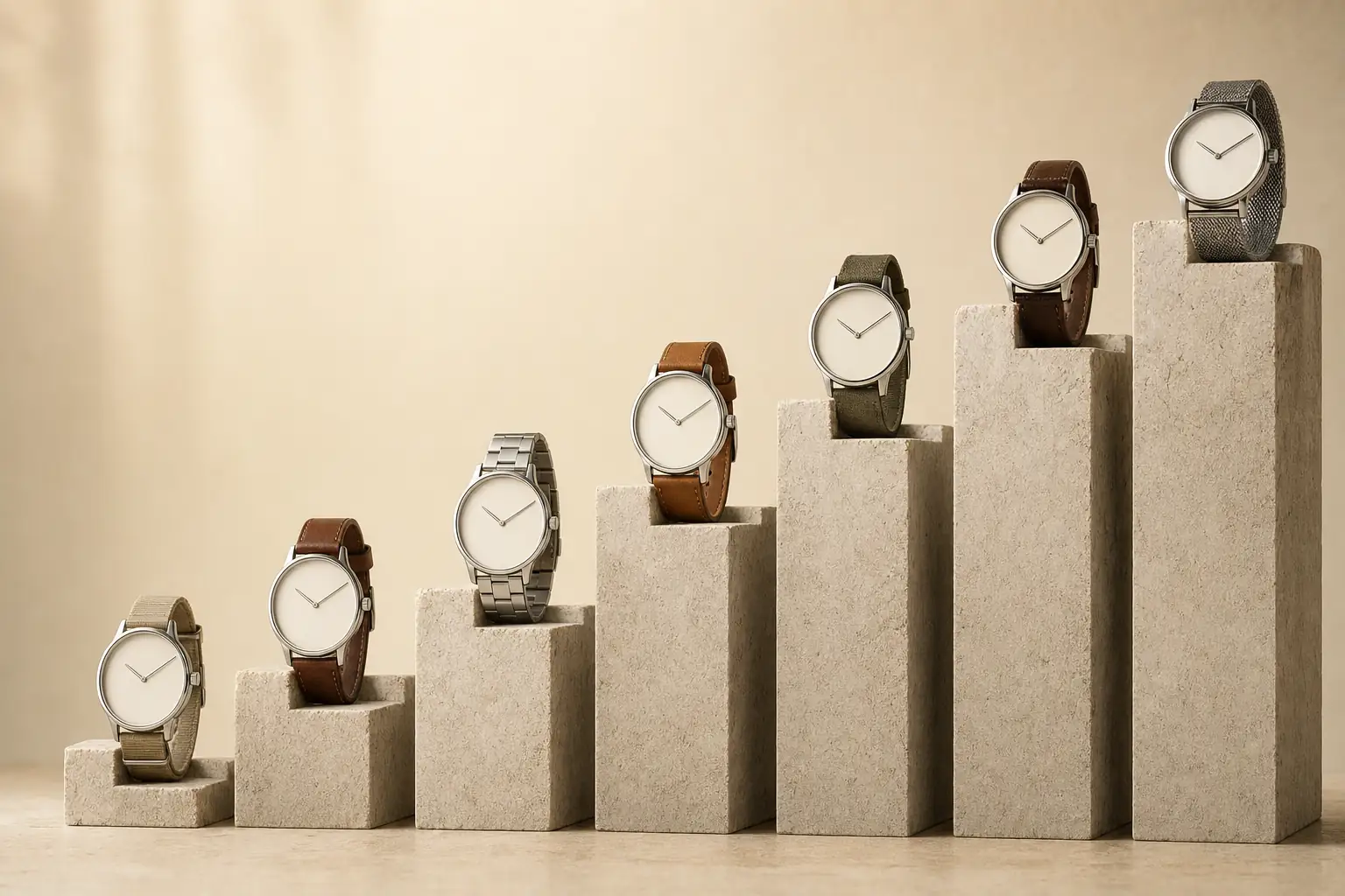 Da Casio à TAG Heuer, a mediana por marca multiplica por trinta e cinco.